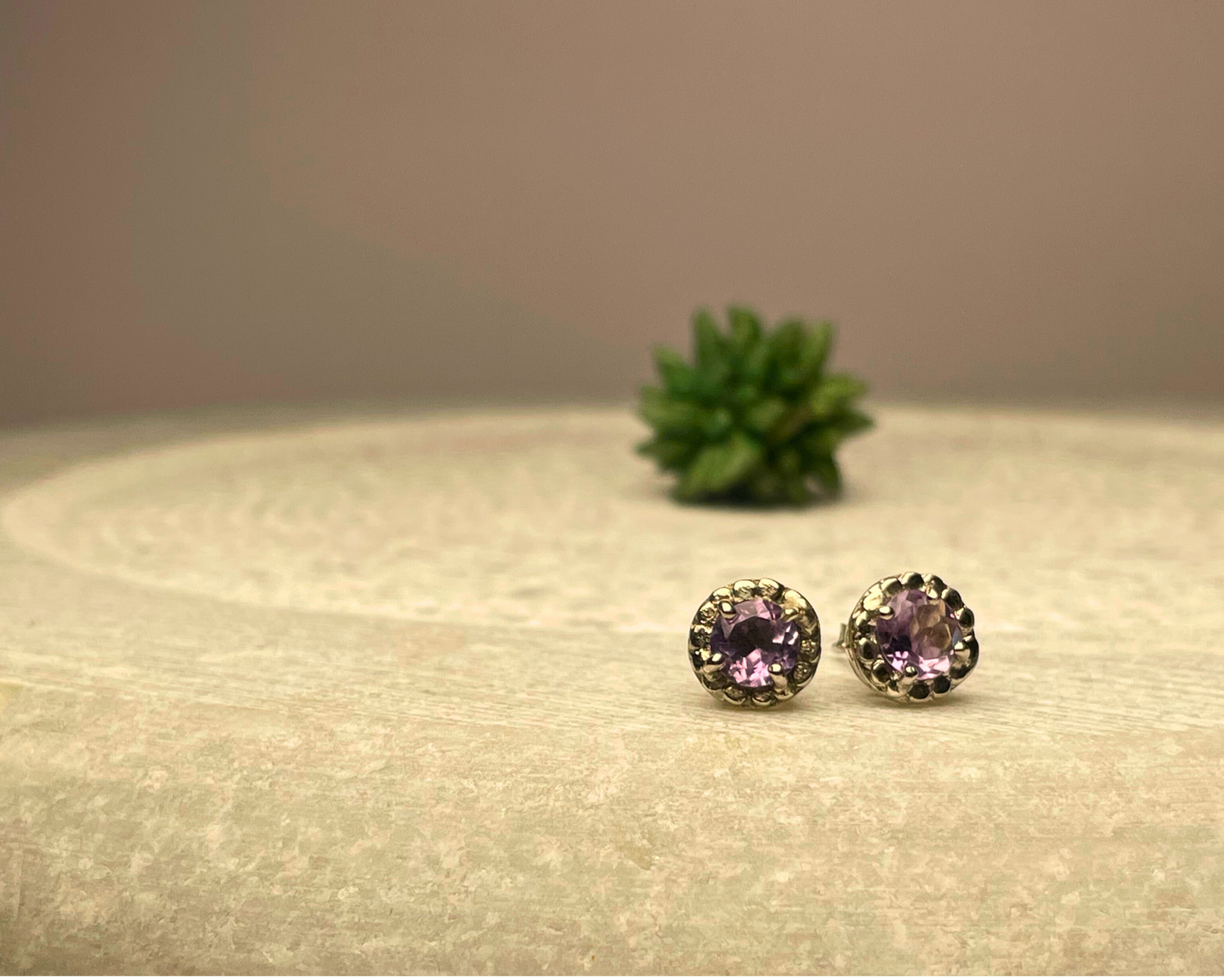 Amethyst Drop Earrings Sterling Silver – House of Tarasya