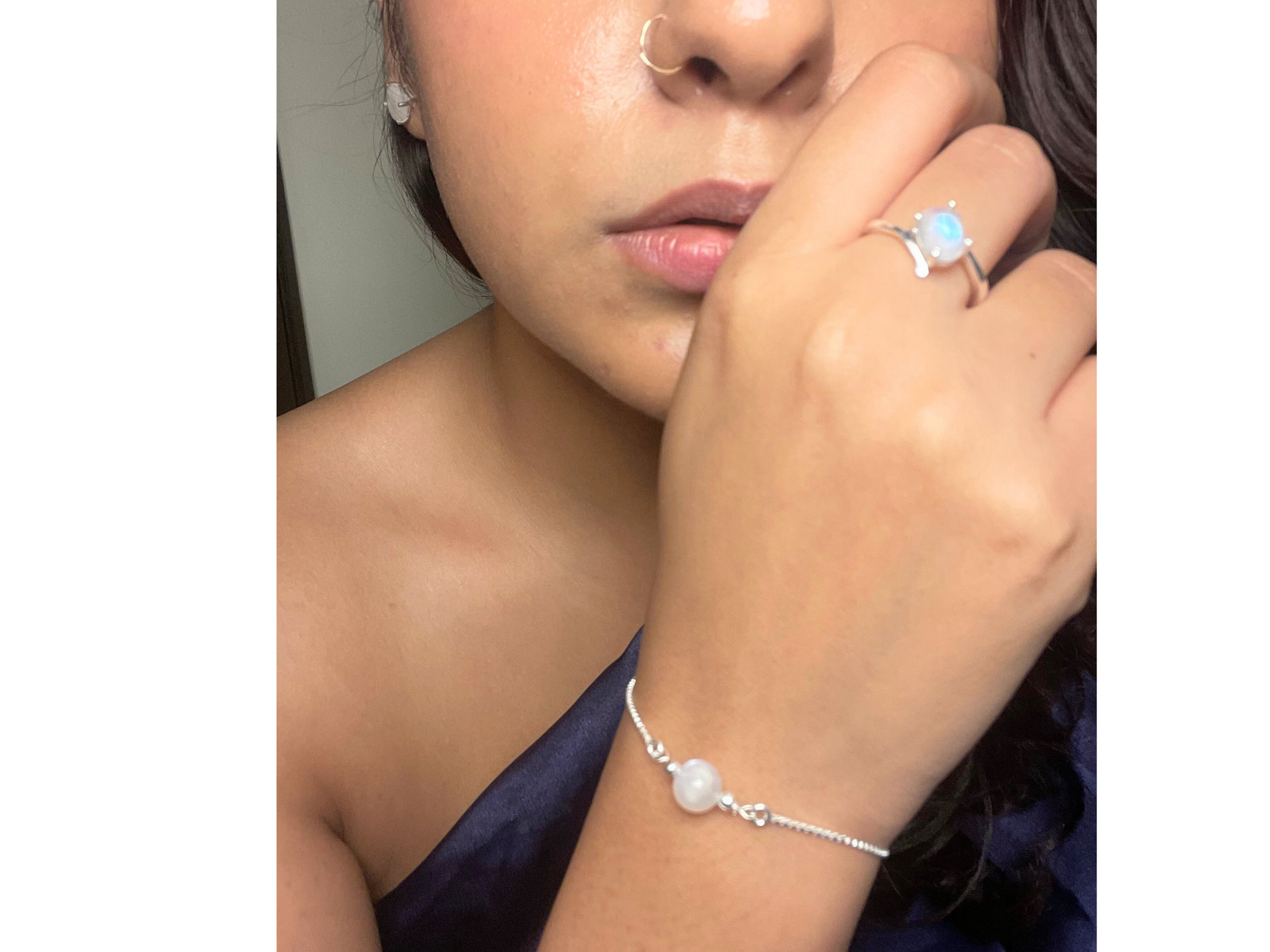 Moonstone Solitaire Ring 925 Sterling Silver – House of Tarasya
