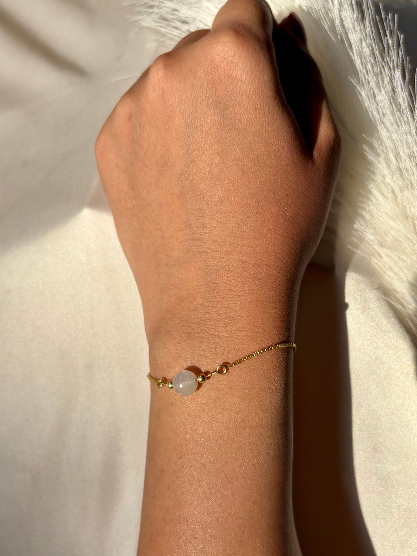 Moonstone New Beginnings Bracelet Gold Plated – House of Tarasya
