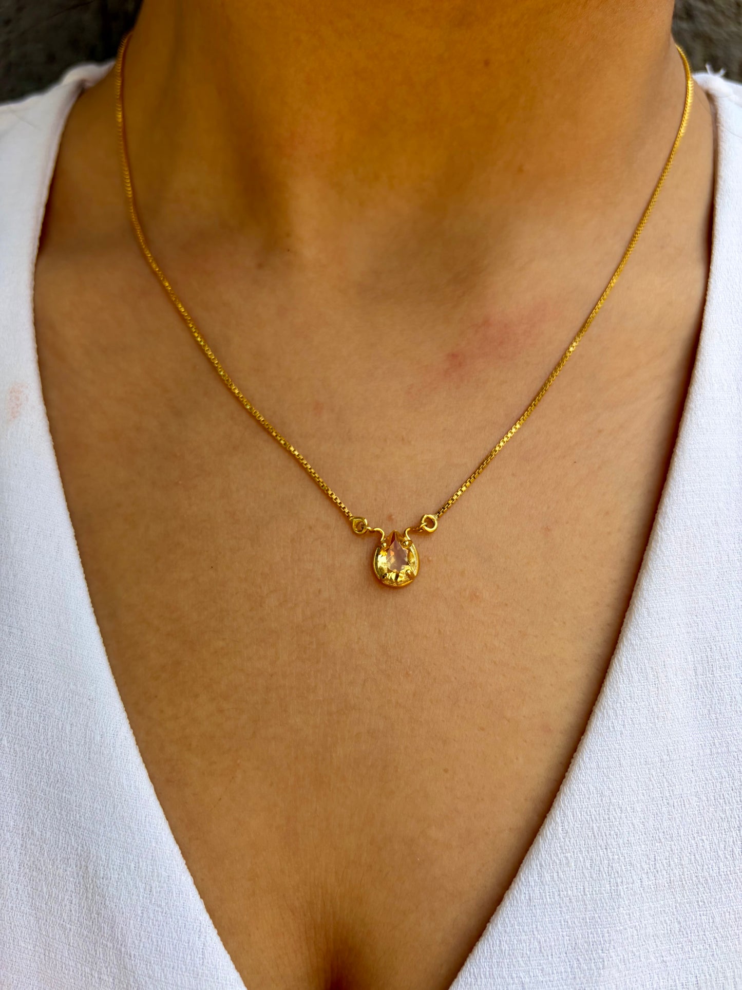 Citrine Money Flows Necklace Gemstone Jewellery – House of Tarasya
