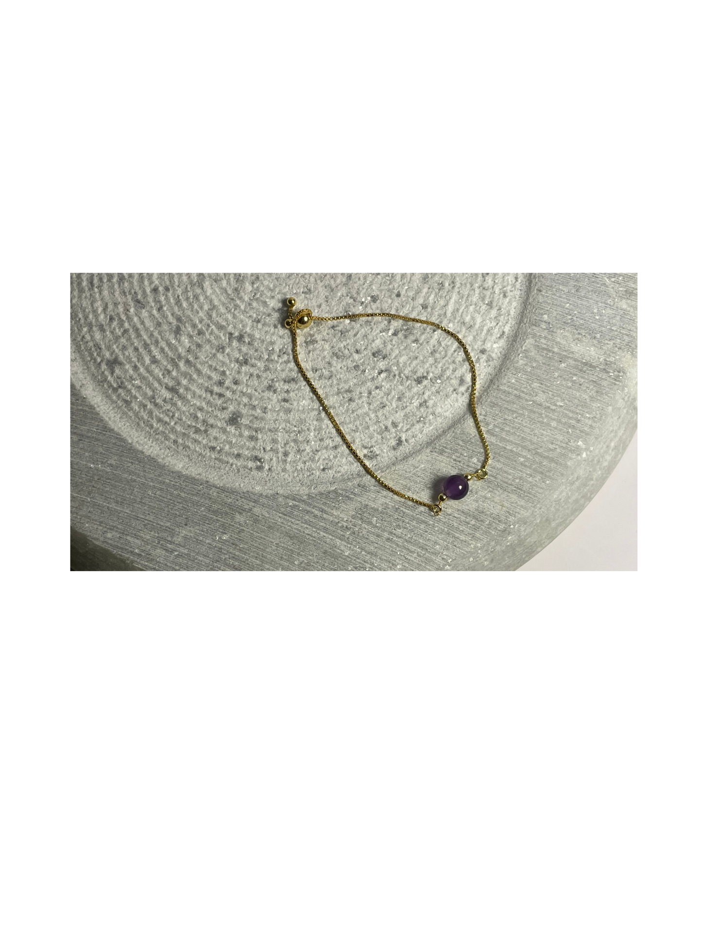 Amethyst Dew Drop Bracelet