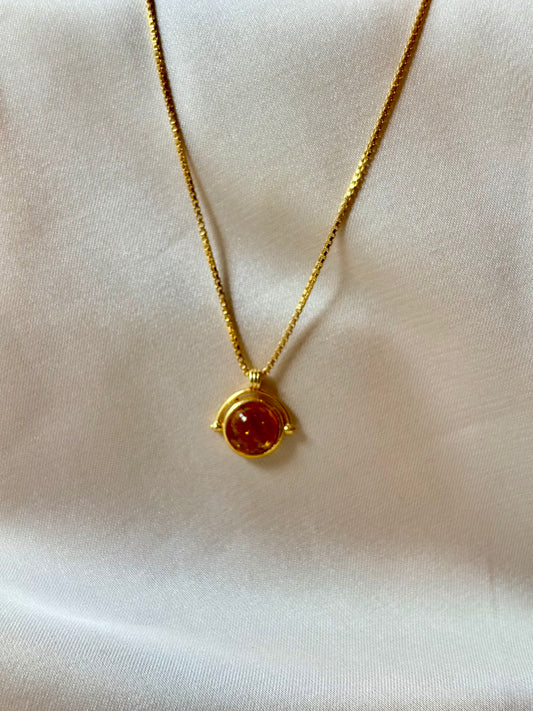 Citrine Glow Gold Plated Necklace – House of Tarasya

