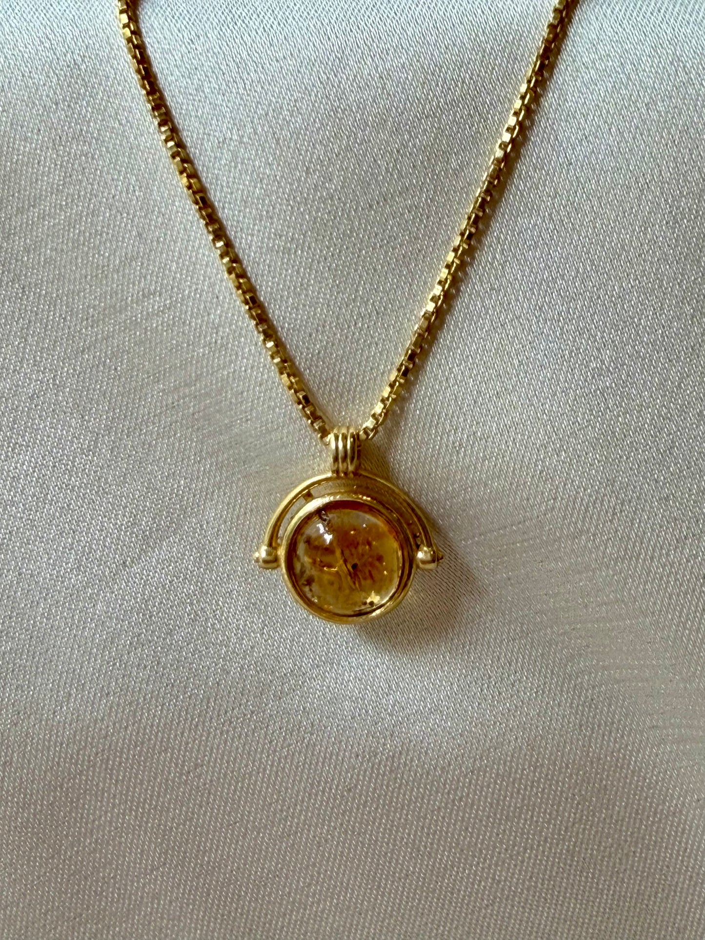 Citrine Glow Gold Plated Necklace – House of Tarasya
