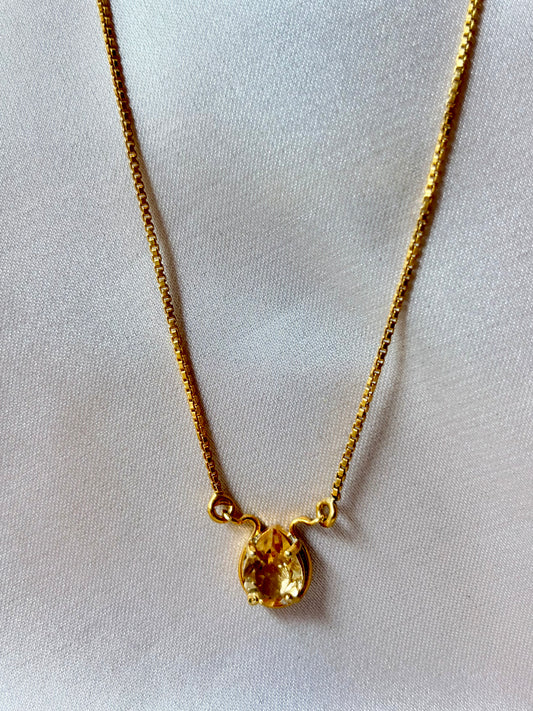 Citrine Money Flows Necklace Gemstone Jewellery – House of Tarasya
