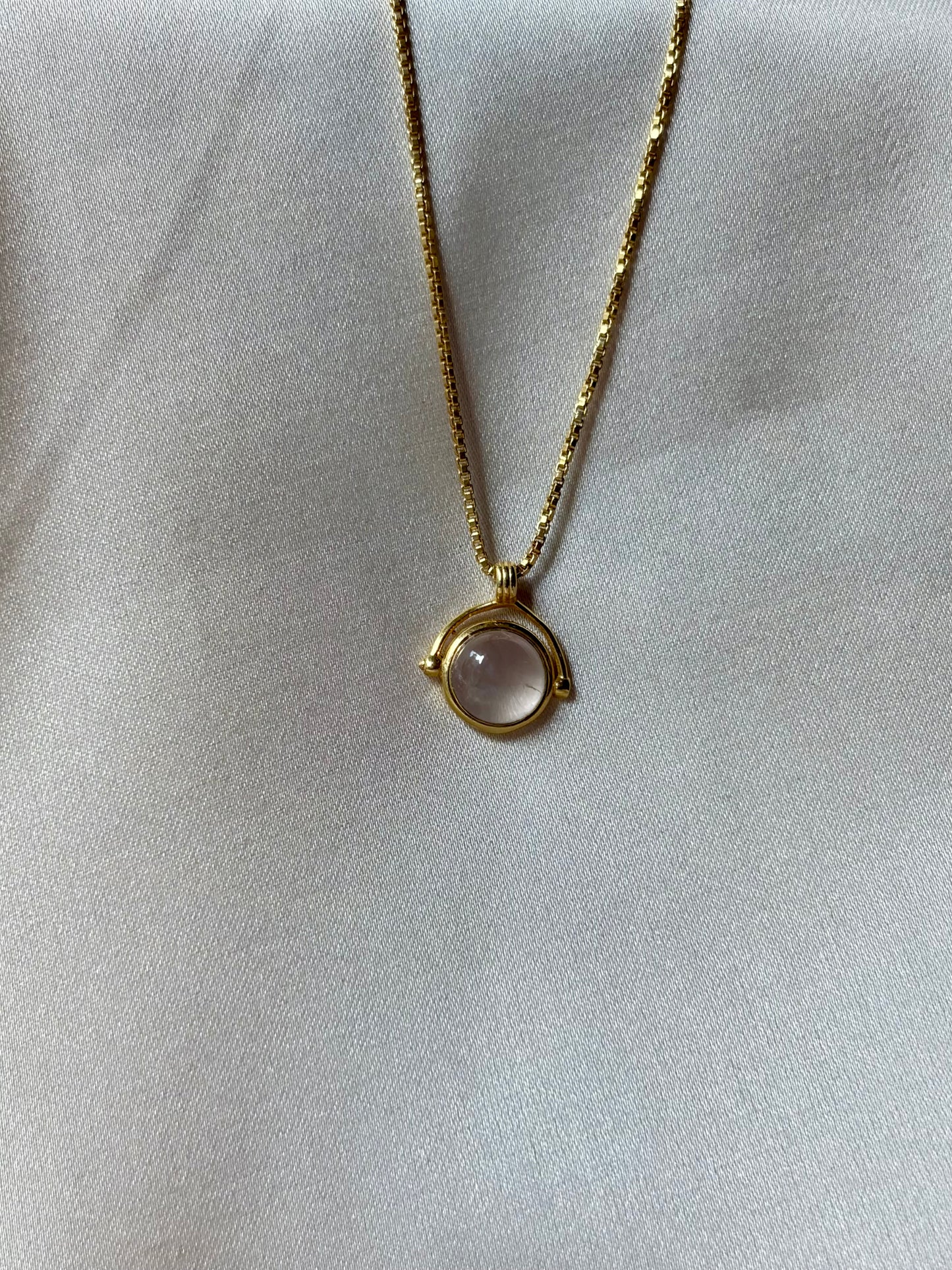 Rose Quartz Heart Pendant Gold Plated Necklace – House of Tarasya
