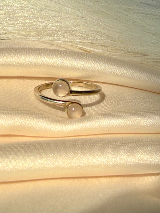 Rose Quartz Love Solitaire Ring 925 Sterling Silver – House of Tarasya
