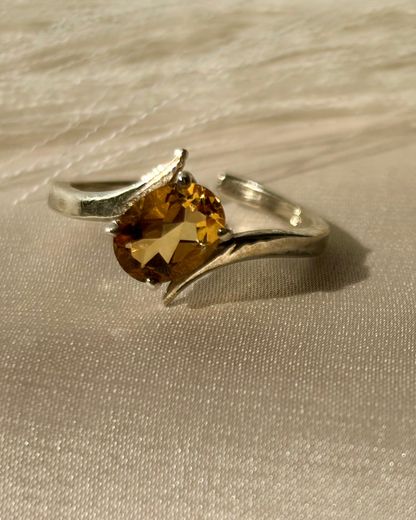 Citrine Abundance Ring Sterling Silver Gold Plated – House of Tarasya
