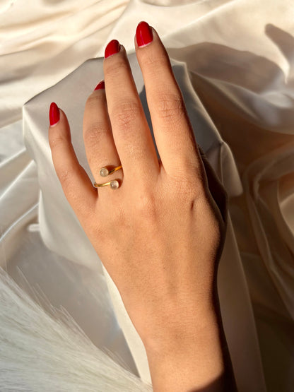 Rose Quartz Ring Gold Plated Fine Jewellery – House of Tarasya
