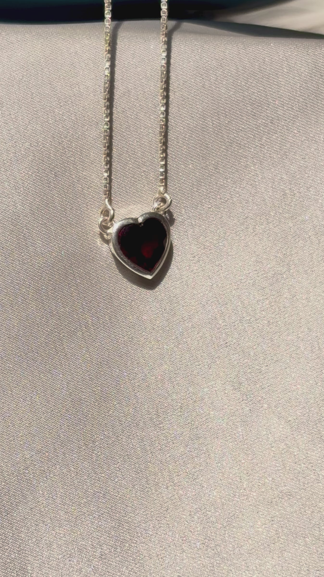 Garnet She Stays Necklace 925 Sterling Silver – House of Tarasya
