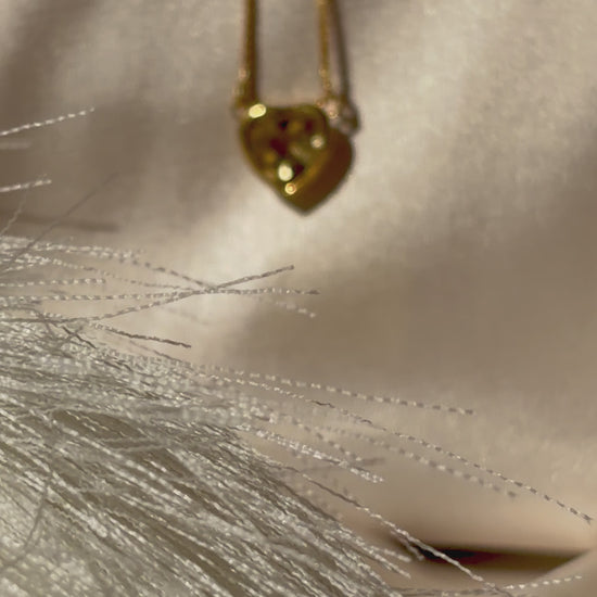 Citrine Heart Necklace Gold Plated Gemstone – House of Tarasya
