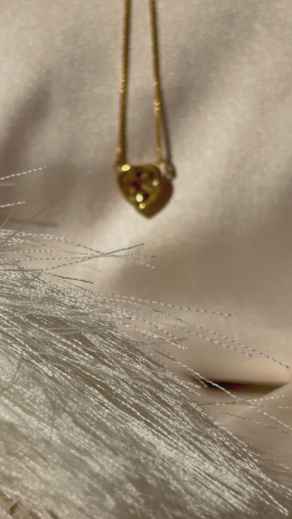 Citrine Heart Necklace Gold Plated Gemstone – House of Tarasya
